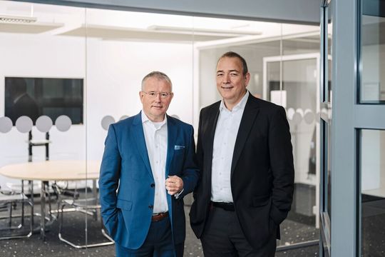 Dr. Stephan Klein (l.) und Hartje Bruns von Governikus(Bild:  Governikus)