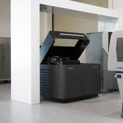 Ein Objet500 Connex 3D-Drucker von Stratasys in der Fertigungshalle von Worrell (Bild: Stratasys)