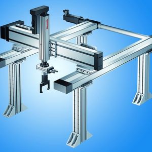 4   Einfache Konfiguration über das Internet:  camoLINE, der Baukasten für Handlingsysteme, mit elektrischen und pneumatischen Aktoren.