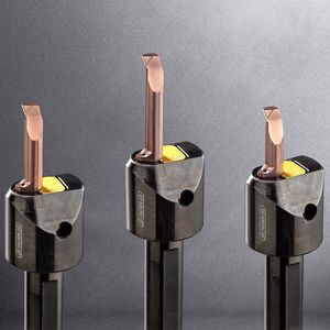 Horn Supermini type 105 universal boring system with sintered GM chip-breaker geometry.(Source:  Horn Cutting Tools)