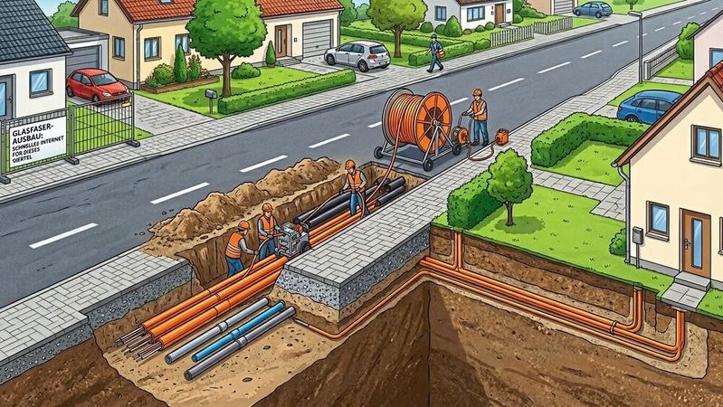 In Baden-Württemberg schreitet der Gigabit-Ausbau konsequent voran.(Bild:  Gemini / KI-generiert)