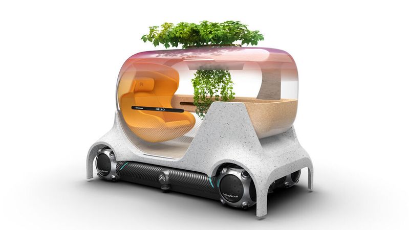 Der „Cozy-Capsule“-Pod ist einer von Dreien, die auf der elektrischen Technologieplattform „Skate“ aufbauen.(Bild:  Autoren-Union Mobilität/Citroën)