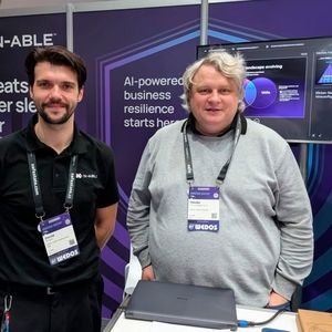 Auf dem Stand von N-Able war die Business-Resilience bei Cyberattacken im Fokus. (Bild: Oliver Schonschek)