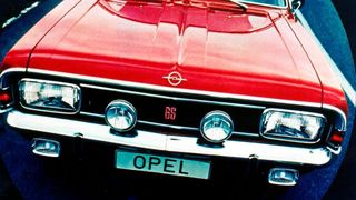 Der Opel Commodore GS. Hier auf einem Werbeplakat von 1968. (Opel)