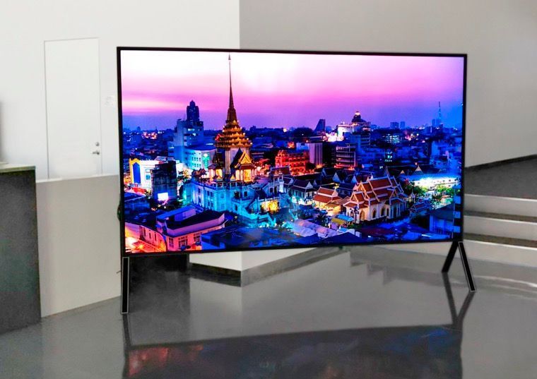 Sharp stellt auf der IFA ein 120-Zoll-TV-Gerät mit 8K-Auflösung aus.  (Sharp)