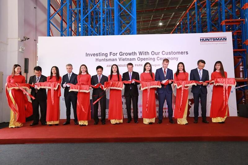 Huntsman’s ribbon-cutting ceremony of the ‘formulations manufacturing’ facility in Vietnam. (Huntsman Corporation)