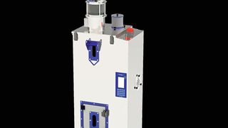 Den Card-Granulattrockner gibt es jetzt auch mit Sleep-Mode, sagt Farragtech. Diese Funktion drosselt die Luftmenge, senkt folglich den Verbrauch und damit auch Druckluft- und Energiekosten, heißt es. Doch Farragtech bietet noch weitere Systeme und Gerät an, welche die Granulattrocknung nachhaltiger machen können. (Farragtech)