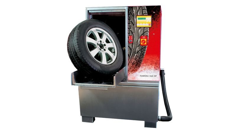 Je nach Verschmutzungsgrad kann der Nutzer eine Waschzeit von 20, 40 oder 60 Sekunden wählen.(Bild:  Haweka GmbH)