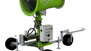 An allen Sprühkanonen ist eine Drehvorrichtung bis 350° serienmäßig. (Bild: B+W)