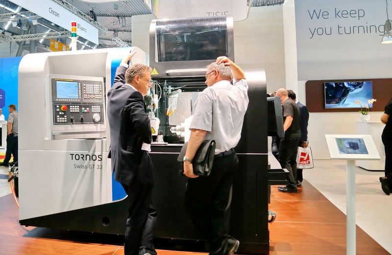 Auch die Swiss GT 32 von Tornos hat an der AMB 2016 ihre Premiere. Die Maschine ist für die problemlose Herstellung selbst komplexester Teile konziepiert. (Anne Richter, SMM)