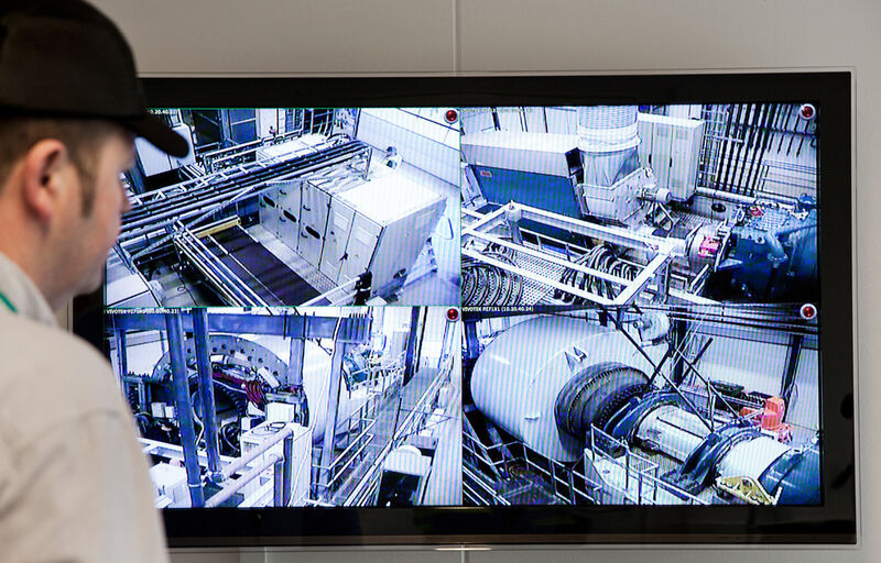 Alle Tests können im Windturbinen-Prüfzentrum in Brande, Dänemark, am Bildschirm verfolgt werden. (Bild: Siemens)