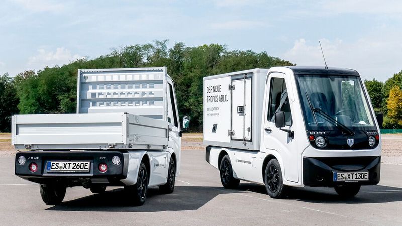 Der deutsche Ableger des US-Unternehmens Tropos Motors bietet seit Frühjahr 2020 den elektrischen Kleintransporter Able an. Der Netto-Einstiegspreis für den ST liegt bei 18.000 Euro, der XT1 kostet mindestens 23.000 Euro und die große Batterie 4.000 Euro Aufpreis. (Bild: Tropos Motors Europe GmbH)
