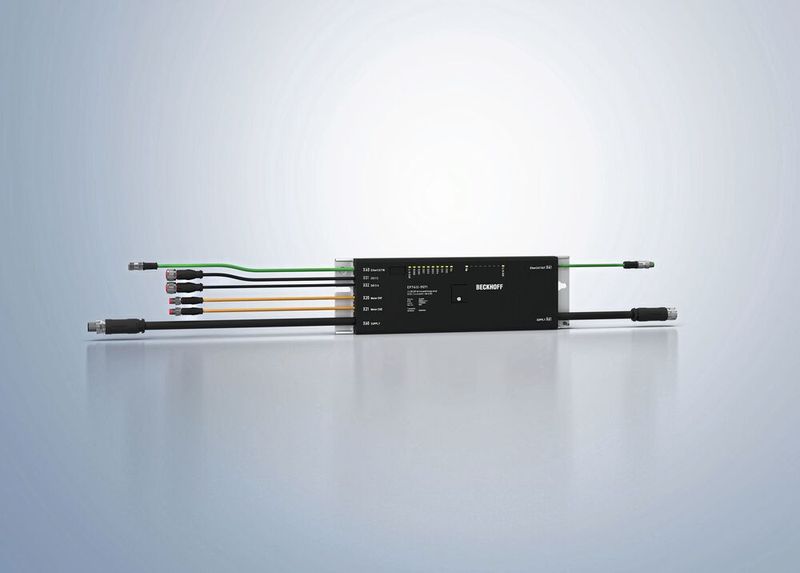 Intralogistik der nächsten Generation: Die neuen IP54-Controller der Serie EP741x machen aufwendige Parallelverdrahtungen überflüssig, indem sie 