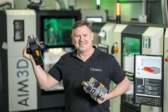 Daniel Selck, CSO AIM3D: «Mit unserem langjährigen Partner Schaeffler können wir die Versorgung unserer US-Anwender mit Anlagentechnik, Applikationsberatungen, Dienstleistungen und Service sicherstellen.»(Bild:  AIM3D)