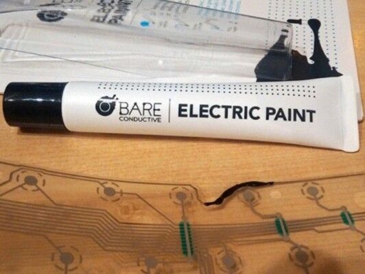 Electric Paint – the electric circuit from the tube (Image source: RS Components)