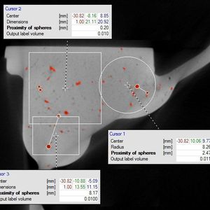 Ein neues Tool in VGStudio MAX 2.2 bietet Porenanalysen nach VDG P201. 