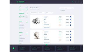 Mit der Software von Auteon können Werkstätten die von ihnen benötigen Teile identifizieren und sehen auf einen Blick, welcher ihrer Teilegroßhändler das Teil wann und zu welchen Konditionen liefern kann (zum Vergrößern bitte auf das Bild klicken). (Bild: Auteon)