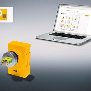 Die RFID-Transponder werden in der Ausleseeinheit PITreader von Pilz eingelesen und angelernt. Die Vergabe der Zugangsberechtigungen und die der Betriebsarten erfolgt einfach über den dazugehörigen Webserver. (Bild:  Pilz GmbH & Co. KG)