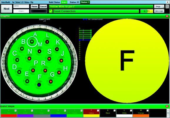 Bild 2b: Lichtgeführtes Montagesystem „Light Director“ mit AutoBuild-Software (Bild: Alldaq)
