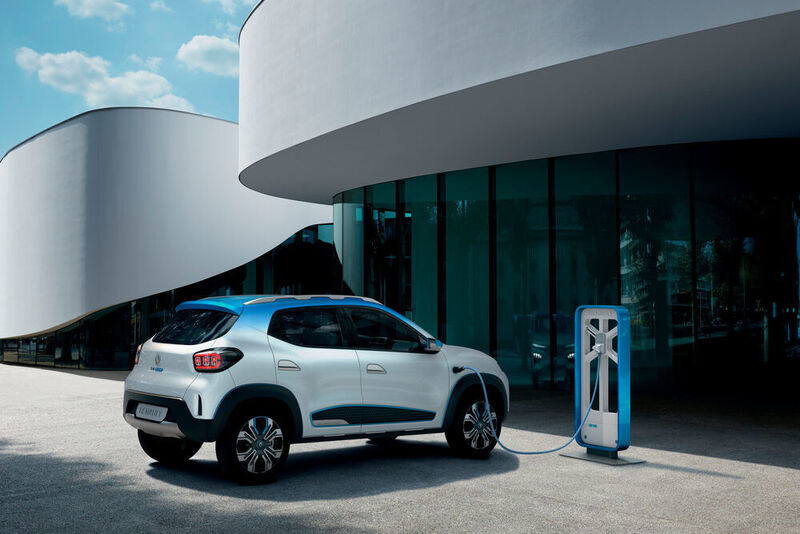 Renault konnte zeigte dazu auch seriennahe Studien wie den K-ZE. Ein elektrisch betriebenes Mini-SUV mit dem Längenmaß eines Twingo. (Renault)