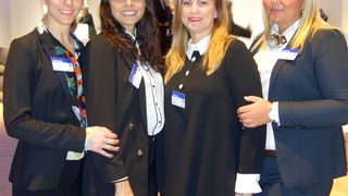 Das Samsung-Event-Team: (v. l.) Nina Brockmeyer, Marisela Martinez Illarza, Simone Krüger und Jasmin Debus (Vogel IT-Medien GmbH)