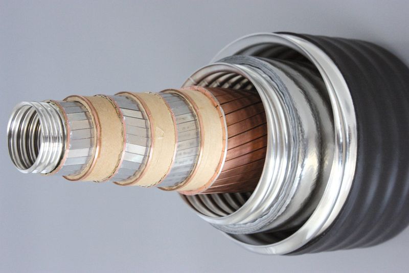 Im Rahmen des Projekts „AmpaCity“ wird ein 1 km langes Hochspannungskabel zwischen zwei Umspannstationen in Essen durch eine Supraleiterlösung ersetzt. Der zweijährige Feldtest mit dem weltweit längsten Supraleiterkabel im RWE-Verteilernetz soll das Potenzial von Supraleitern in Ballungszentren aufzeigen. (Bild: Nexans)