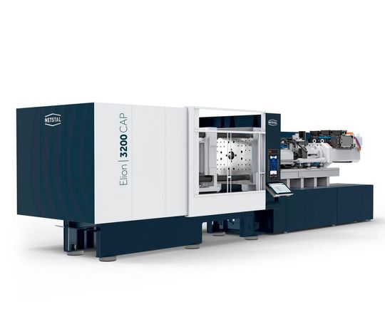 Das ist eine spritzgießtechnische Premiere auf der Fakuma 2026: Die vollelektrische Elion 3200 Cap von Netstal. Sie bringt genau die Produktivität für die Verschlussfertigung, die die Branche braucht – und nicht nur das! Lesen Sie hier, warum das so ist ...(Bild:  Netstal)