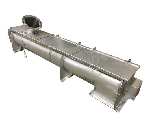 Atex-zertifizierter Schrägschneckenförderer aus Edelstahl (Bild:  Ajax Equipment)