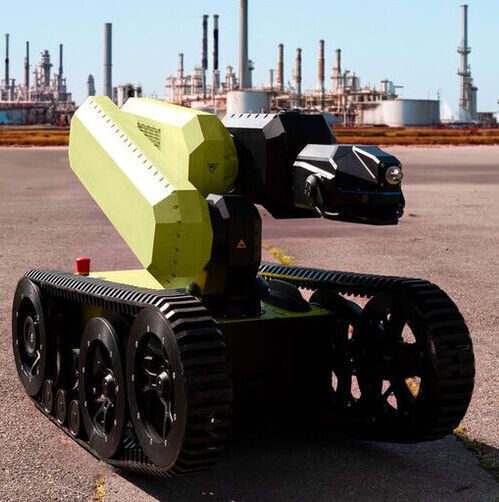 The Taurob heavy-duty robot is now conducting on-site autonomous inspections as the first set of ‘eyes’ on the ground, enabling Adnoc’s engineers to identify potential gas leaks, unusual hotspots and other hazards to enhance safety. (Source:  Adnoc)