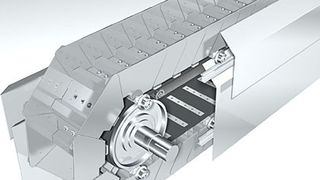 Mit dem Gurtstahlzellenförderer können Heißgüter wie Zementklinker sicher und wirtschaftlich befördert werden. Bild: Beumer (Archiv: Vogel Business Media)