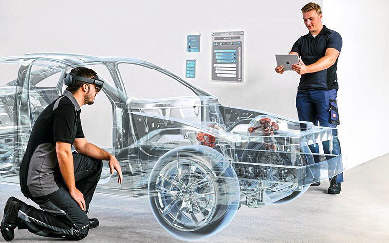 Die Software-Suite Extended Reality Engineering Space von Holo-Light ermöglicht es Entwicklern und Konstrukteuren, CAD-Daten in realer Umgebung und Größe zu visualisieren, zu bearbeiten und gemeinsam zu nutzen. (Holo-Light)