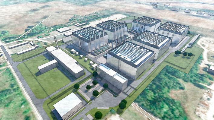 Die Schwarz Gruppe, Muttergesellschaft von Lidl und Kaufland, plant einen Rechenzentrumscampus im brandenburgischen Lübbenau. Auf dem 13 Hektar großen Gelände sind sechs Gebäude geplant, die zusammen insgesamt 200 Megawatt (MW) für IT-Leistung bereitstellen sollen.(Bild:  Schwarz Digits)