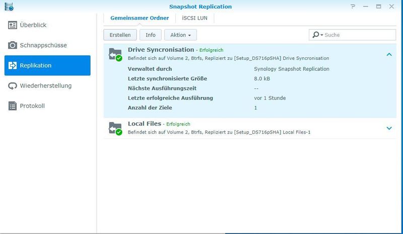 Die Snapshot Replikation stellt eine reduzierte Art der Hochverfügbarkeit dar und bietet in Kombination mit einem zweiten Synology NAS eine schnelle manuelle Fallback-Lösung für Datenbestände. (Synology)
