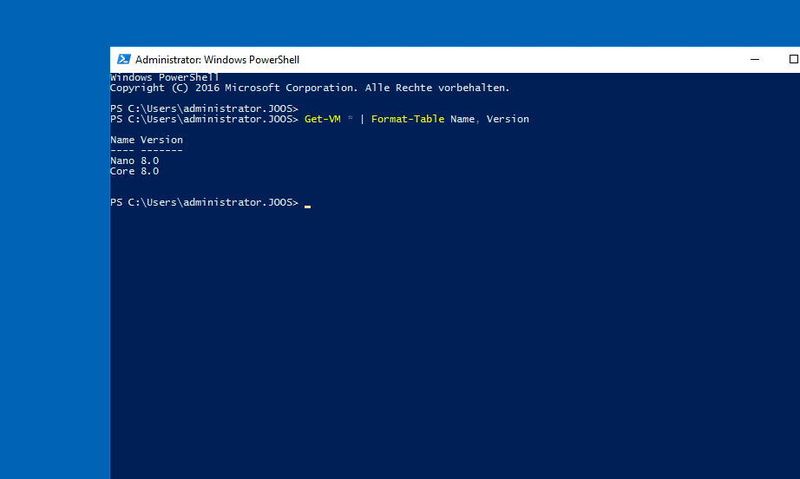 Windows Server 2016 verfügt über eine neue Version von VMs. Diese erlauben bessere Snapshots und neue, stabilere Konfigurationsdateien. (Joos / Microsoft)