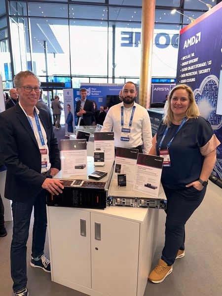 Das Western Digital Team (v. l.) Uwe Kemmer, Jean-Ric Weikert undMelanie Maillet waren bei Boston bestens platziert. (Bild: Vogel IT-Medien GmbH)