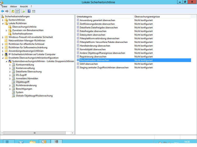 Windows 8 bietet Erweiterungen bei der Überwachung von Objekten über Gruppenrichtlinien, um beispielsweise Benutzeranmeldungen, Zugriffe auf Dateien und die Verwendung von Wechselmedien zu kontrollieren.  Um die Überwachung effizienter nutzen zu können, lassen sich entsprechende Abfragen erstellen. (Archiv: Vogel Business Media)