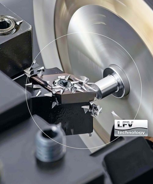 In addition to reliable chip breaking, LFV lowers cutting resistance, prevents stringy swarf from damaging the component, inhibits the formation of built-up edge to prolong tool life, and extends the period between successive chip disposals, as the swarf volume is smaller. (Source: Citizen Machinery UK )