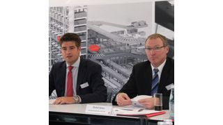 Philipp Hahn-Woernle (links), CEO von Viastore und Detlef Ganz, COO des Unternehmens, zogen ein positives Fazit für das Jahr 2014. (Bild: Hofmann)