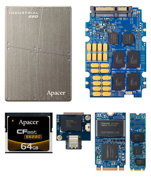 Bild 4: Das CorePower-Portfolio von Apacer umfasst SSDs in verschiedenen Formfaktoren.  (Apacer)