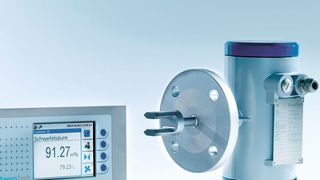 Das Liqui-Sonic-Inline-Messsystem von Sensotech überwacht hochpräzise die Schwefelsäure- und Oleumkonzentration. (Bild: Armin Frieling/StudioFrieling)