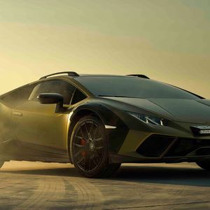 Der Sterrato ist vor allem auch ein optisches Statement. Doch seine Aufmachung hat auch Funktion.(Bild:  Lamborghini)