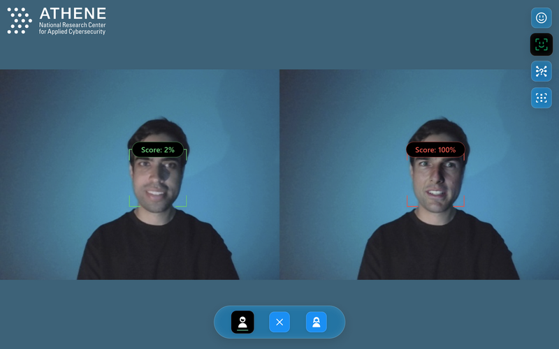 In their work, researchers at Fraunhofer SIT first create deepfakes themselves to train the system.(Source:  Fraunhofer SIT)