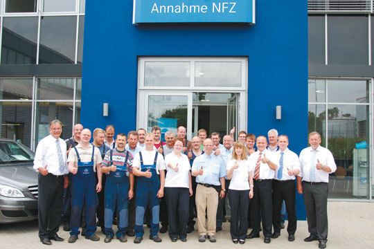 „Bei uns ist der Kunde in den besten Händen“, ist sich die Servicemannschaft von Brinkmann Bleimann einig. (Archiv: Vogel Business Media)