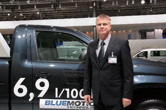 Harald Schomburg, Vorstand Marketing und Vertrieb bei VW Nutzfahrzeuge, ist zufrieden mit dem Niveau der Auftragseingänge seiner Marke. (Archiv: Vogel Business Media)