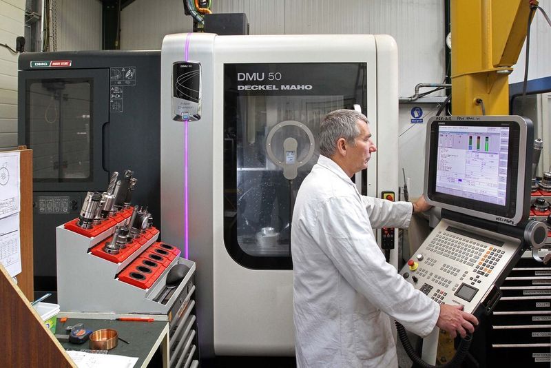 The DMG Mori DMU 50 5-axis machining centre on the shop floor at Duckworth & Kent, Reading, UK. (Source: DMG Mori)