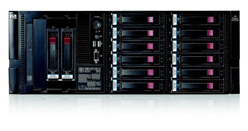 HP Proliant DL370 G6 als Rack-Modell, nur einer von elf neuen Servern (Archiv: Vogel Business Media)