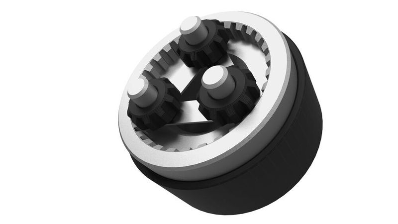 Getriebe mit Zahnrad aus Ultrafuse 316L (Maker Bot)