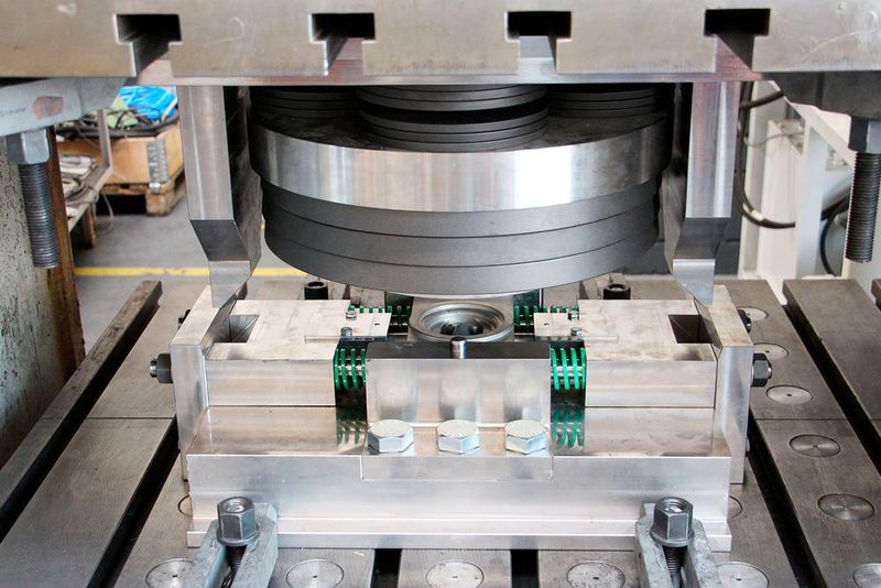 Dieses Schmiedewerkzeug erzeugt Hinterschnitte. Auf der Hannover Messe war es als Modell zu sehen.  (IPH)