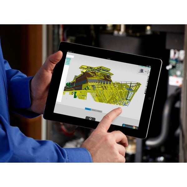 Eine neue webbasierte Softwareplattform bringt die Visualisierung von 3D-Daten schnell auf jedes Endgerät und optimiert dadurch unter anderem auch den Einsatz von Virtual Reality und Augmented Reality in der Industrie. Damit sind Fraunhofer-Forscher dem Ideal des »Any Data on any Device« ein großes Stück nähergekommen. Vorgestellt wird die Technologie vom 20. bis 24. März 2017 auf der Cebit (Halle 6, Stand B 36). (Fraunhofer)