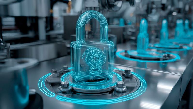Ab Anfang 2027 gelten mit der neuen Maschinenverordnung (2023/1230/EU) der Europäischen Union (EU) für Fertigungsunternehmen verschärfte Anforderungen für den Schutz vor Cyberangriffen.(Bild: ©  Pisit - stock.adobe.com / KI-generiert)